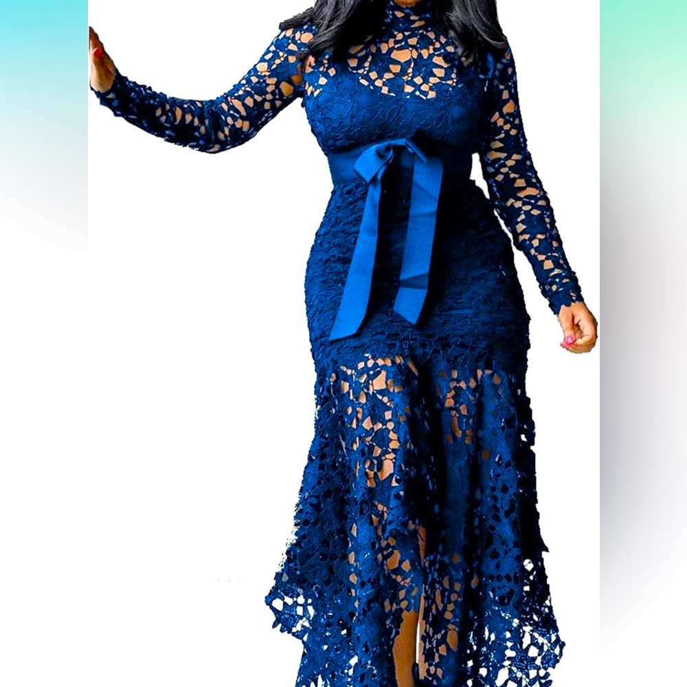 Verwin Royal Blue Dress